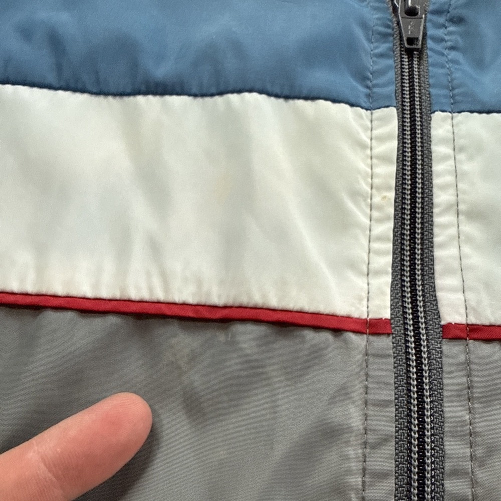 Vintage Nike Windbreaker Jacket Mens S Blue Colorblock Full Zip Blue Tag 80s - Picture 8 of 13